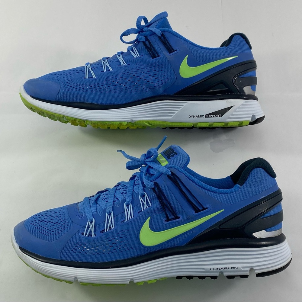 NIKE LUNAR ECLIPS 3 Sky Blue Black Green Women’s 11.5 Running Shoes 555398-400